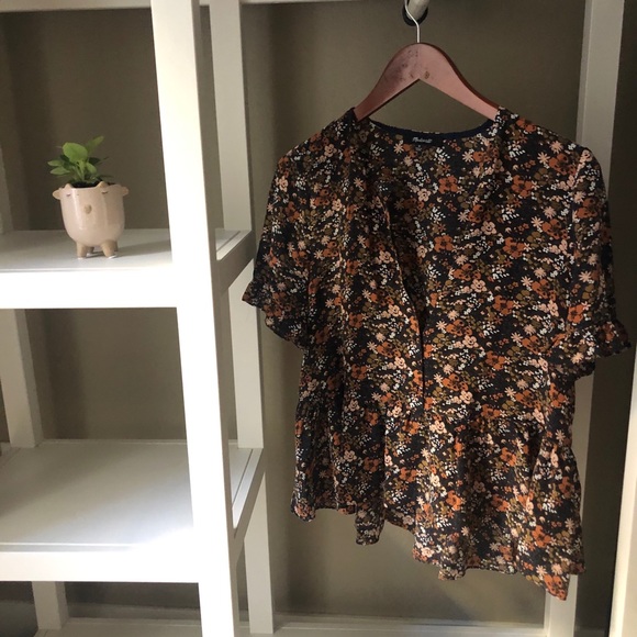 Madewell Tops - 🌟EUC🌟Madewell Silk Floral Blouse